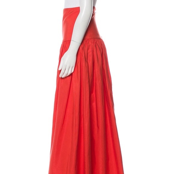 ALEXIS Orange Maxi Skirt - Picture 2 of 7